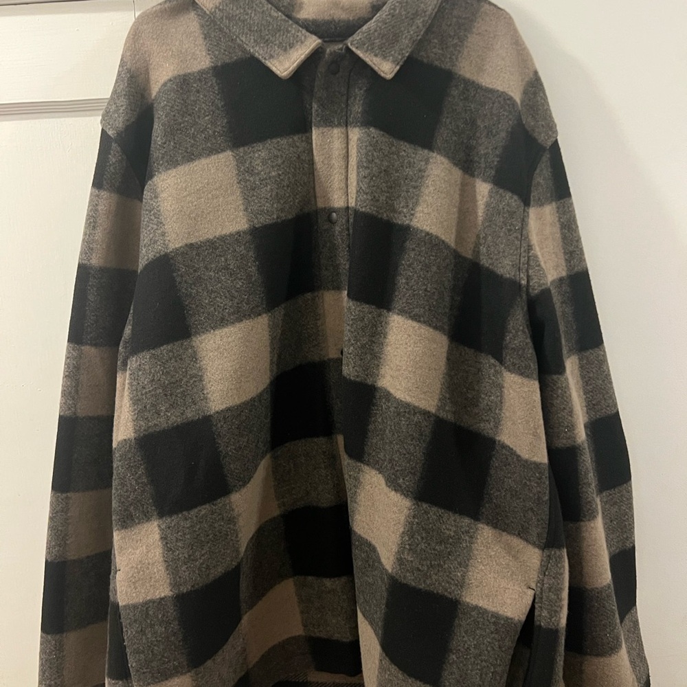 GAP 3XL Flannel Jacket Heavy Plaid Button-Up Shirt